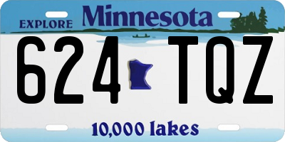 MN license plate 624TQZ