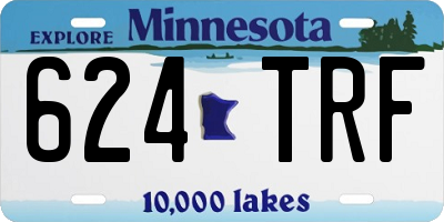 MN license plate 624TRF