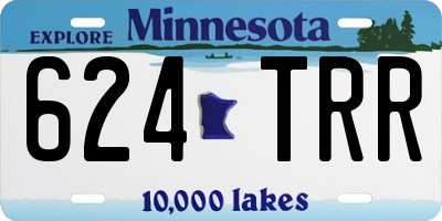 MN license plate 624TRR