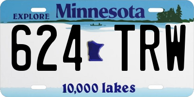 MN license plate 624TRW