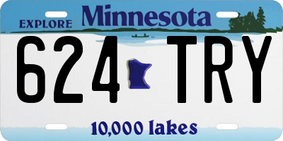 MN license plate 624TRY