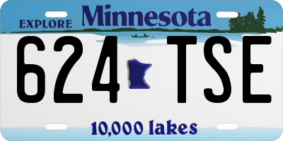 MN license plate 624TSE