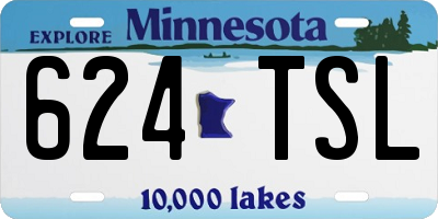 MN license plate 624TSL