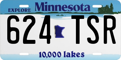 MN license plate 624TSR