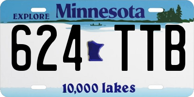MN license plate 624TTB