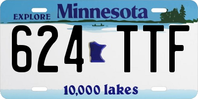 MN license plate 624TTF