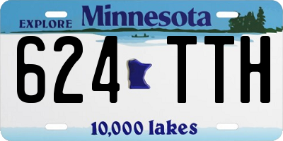 MN license plate 624TTH