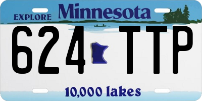 MN license plate 624TTP