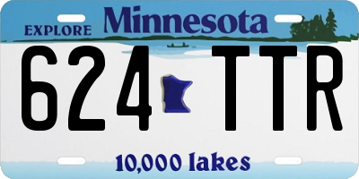 MN license plate 624TTR