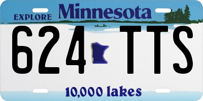 MN license plate 624TTS