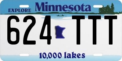 MN license plate 624TTT