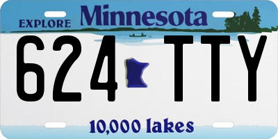 MN license plate 624TTY