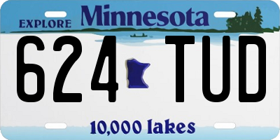 MN license plate 624TUD