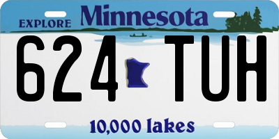 MN license plate 624TUH