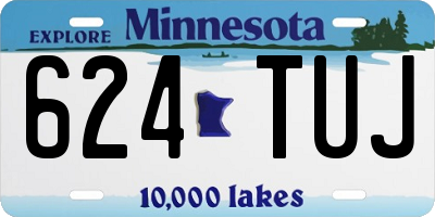MN license plate 624TUJ