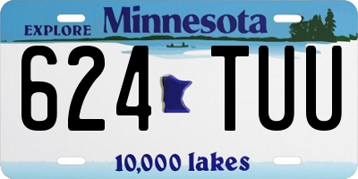 MN license plate 624TUU