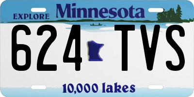 MN license plate 624TVS