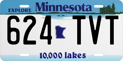 MN license plate 624TVT