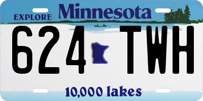 MN license plate 624TWH