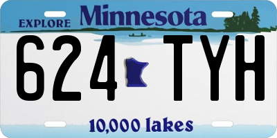 MN license plate 624TYH