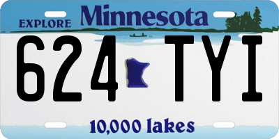 MN license plate 624TYI