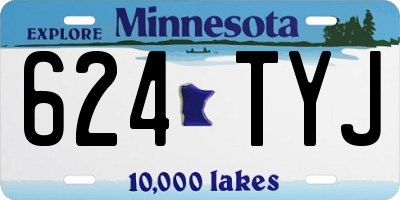 MN license plate 624TYJ