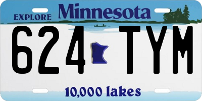 MN license plate 624TYM