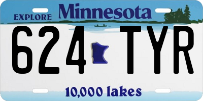 MN license plate 624TYR