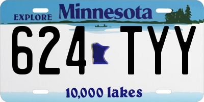 MN license plate 624TYY