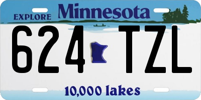 MN license plate 624TZL