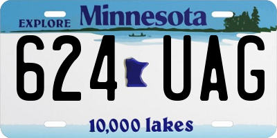 MN license plate 624UAG
