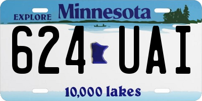 MN license plate 624UAI