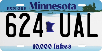 MN license plate 624UAL
