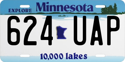 MN license plate 624UAP