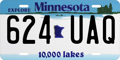 MN license plate 624UAQ