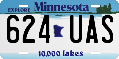 MN license plate 624UAS