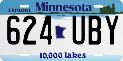 MN license plate 624UBY