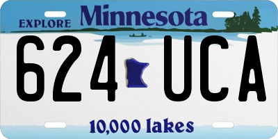 MN license plate 624UCA