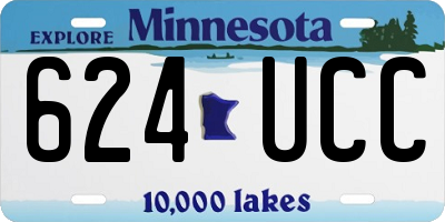MN license plate 624UCC