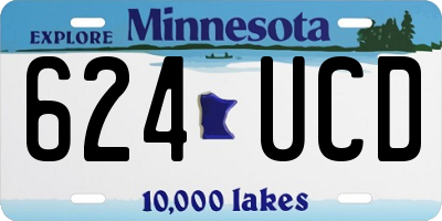 MN license plate 624UCD