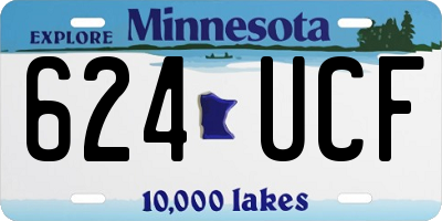 MN license plate 624UCF