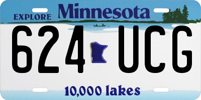 MN license plate 624UCG