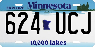 MN license plate 624UCJ