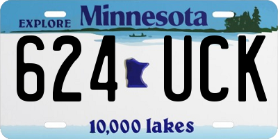 MN license plate 624UCK