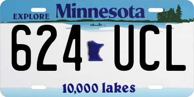 MN license plate 624UCL