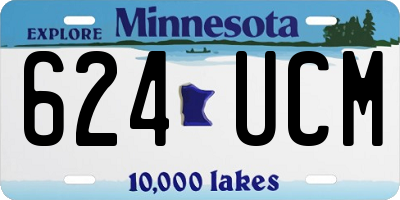 MN license plate 624UCM