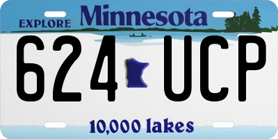 MN license plate 624UCP