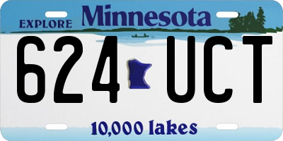 MN license plate 624UCT