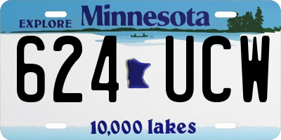 MN license plate 624UCW