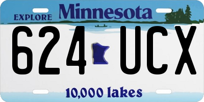 MN license plate 624UCX